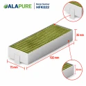 Alapure CleanAir Plus Kohlefilter passend für Gaggenau Vario 400 Serie / 200 Serie (4 Stück)