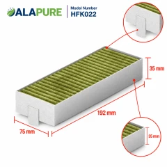 Alapure CleanAir Aktivkohlefilter geeignet für Siemens 17007505 / 17004796 / HZ9VRCR0