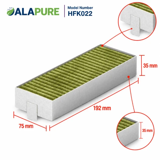 Alapure CleanAir Plus Kohlefilter passend für Gaggenau Vario 400 Serie / 200 Serie (4 Stück)