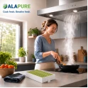 Alapure CleanAir Plus Kohlefilter passend für Gaggenau Vario 400 Serie / 200 Serie (4 Stück)