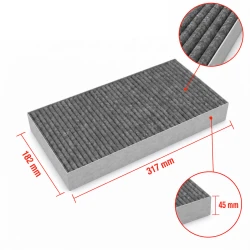 Alapure CleanAir Aktivkohlefilter geeignet für Siemens 11018621 / AA210110 / LZ46810 / 11034172 / 11010506