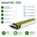Alapure HFK025 CleanAir Plus Aktivkohlefilter geeignet für 17005507 / 17005512 / AA200100 / LZ21WWB16 (8 St)