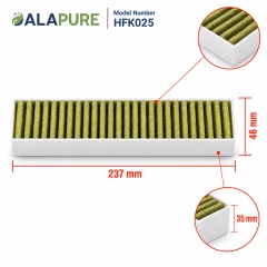 Alapure CleanAir Plus Aktivkohlefilter geeignet für Neff 17005512 / Z92WWB1X6