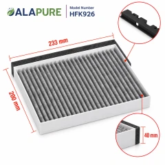 Alapure CleanAir Aktivkohlefilter geeignet für Bosch 11049701 / DHZ5326