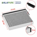Alapure Aktivkohlefilter geeignet für Bosch 17006795 / DWZ0DX0A0 / 11022296