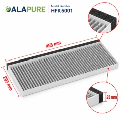 Alapure CleanAir Aktivkohlefilter geeignet für Bosch 17006837 / 11025805 / DSZ4551