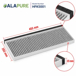 Alapure CleanAir Aktivkohlefilter geeignet für Blaupunkt 17006837 / 11025805 / 5Z 51ITB1X4