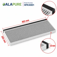 Alapure CleanAir Aktivkohlefilter geeignet für Bosch 20004001 / 11025806