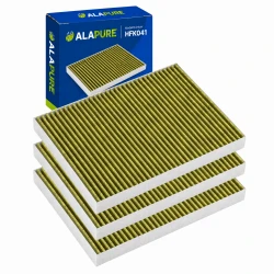 Alapure HFK041 CleanAir Plus Kohlefilter passend für 11034226 / 17004035 / DIZ1JX1B6 / 17004041 / LZ21JXB16 (3 St.)