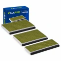 Alapure passend für Bosch CleanAir Plus Kohlefilter DWZ1BK1I6 / 17008032 (3St.)