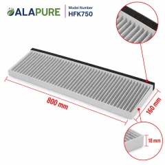 Alapure CleanAir Kohlefilter passend für Siemens 17006774 / LZ16IBB14