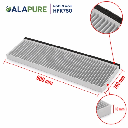 Alapure CleanAir Kohlefilter passend für Siemens 17006774 / LZ16IBB14