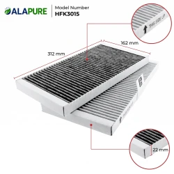 Alapure Geruchs- und Feinstaubfilter passend für ETNA HF3015 (2 Stück)