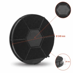 Bauknecht Kohlefilter Typ 28 / CHF289B / CHF28/1 / DKF606