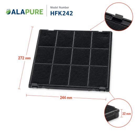 Alapure Aktivkohlefilter geeignet für Indesit C00308181