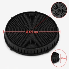Zanussi Kohlefilter MCFE21ST / 9029801496 / 4055171138 / Model 57 / Type 57 / MCFE21 (2St.)