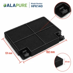 Alapure Aktivkohlefilter geeignet für Beko KF9188065385 / 9188065385