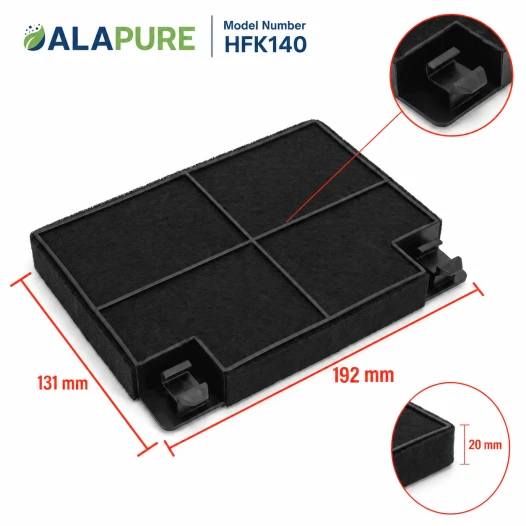Alapure Aktivkohlefilter geeignet für Neff 640550 / 00640550