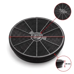 WPRO Kohlefilter AMC145 / Typ 145 / 484000008780