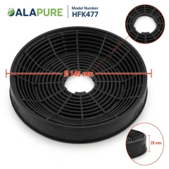 Alapure Aktivkohlefilter geeignet für Grundig KF971100007 / KF9189204771 (2 Stück)