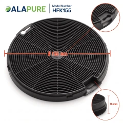 Alapure Aktivkohlefilter geeignet für Beko 9197059543 (2er-Pack)