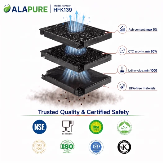 Alapure Aktivkohlefilter geeignet für Smeg KITFC156