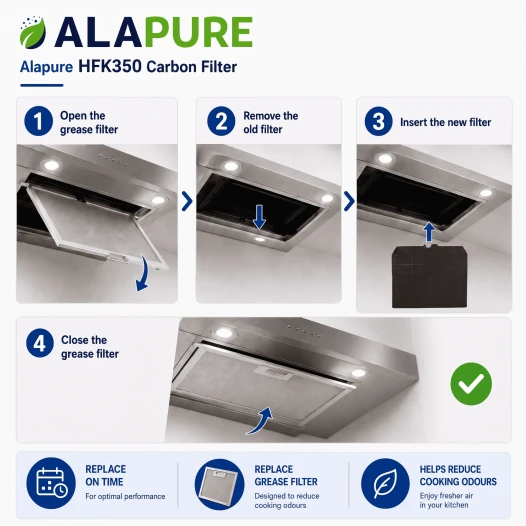Alapure Aktivkohlefilter geeignet für Panasonic 103050107