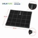 Alapure Aktivkohlefilter geeignet für Baumatic KFBK-2 (2 Stk.)