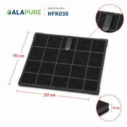 Alapure HFK030 Aktivkohlefilter geeignet für AFFCAF16 / KFBK-2 / 1160409 / 508-900758 / 481248048198 (2er-Pack)