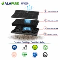 Alapure Aktivkohlefilter geeignet für Baumatic KFBK-2 (2 Stk.)