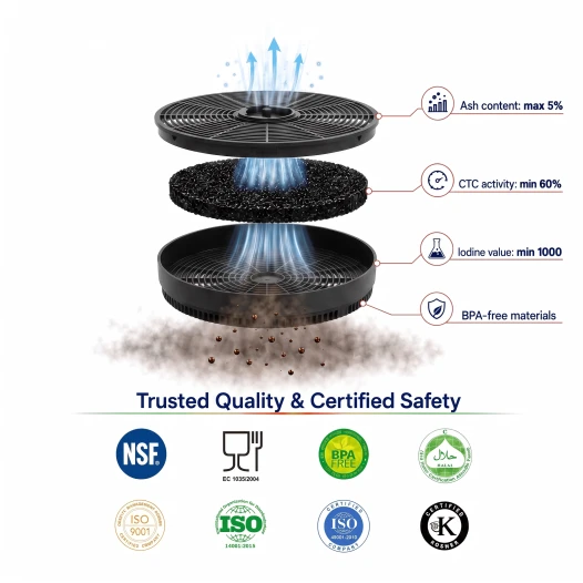 Comfee Kohlefilter MKF140 / 12173000001200 (2Stk)