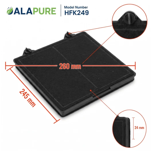 Alapure Aktivkohlefilter geeignet für Gaggenau 00703134 / 703134
