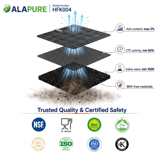 Alapure HFK004 Aktivkohlefilter geeignet für 901497 / 690073210