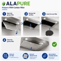 Alapure Filt4 Aktivkohlefilter geeignet für CARBFILT4 / 02859394