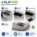 Alapure Aktivkohlefilter geeignet für Junker 11026771 / DHZ5346 / 00705432 / 705432