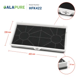 Alapure Aktivkohlefilter geeignet für Balay 00465577 / 465577