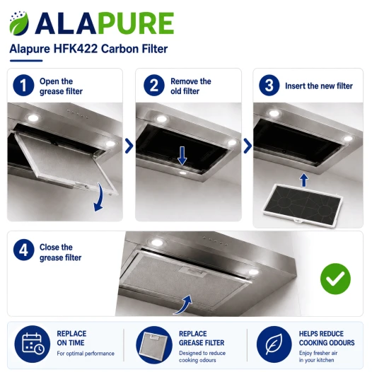 Alapure Aktivkohlefilter geeignet für Gaggenau 00461422 / 461422