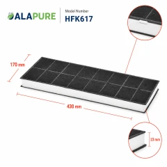 Alapure Aktivkohlefilter geeignet für Balay 00296178 / 296178 / DHZ3406
