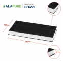 Alapure HFK229 Aktivkohlefilter geeignet für 00434229 / 434229 / DHZ4506 / KF280001 / LZ45501