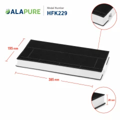 Alapure Aktivkohlefilter geeignet für Siemens 00434229 / 434229 / LZ45501