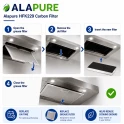 Alapure HFK229 Aktivkohlefilter geeignet für 00434229 / 434229 / DHZ4506 / KF280001 / LZ45501