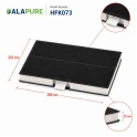 Alapure HFK073 Aktivkohlefilter geeignet für 00744073 / 744073 / DHZ5285 / 669648 / Z5133X1