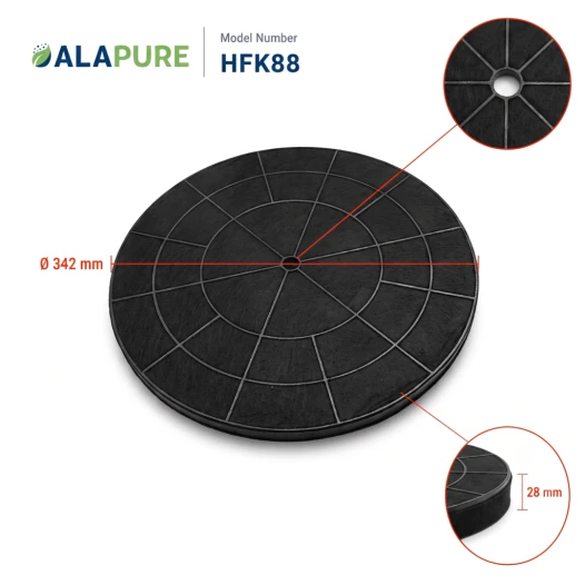 Alapure Aktivkohlefilter geeignet für Eico 5709