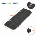 Alapure Aktivkohlefilter geeignet für Zanussi MCFB82ST / 9029865806 