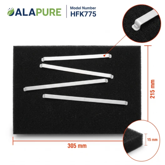 Alapuire Aktivkohlefilter geeignet für Brandt 74X2375 (2 Stück)