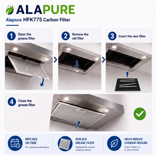 Alapuire Aktivkohlefilter geeignet für Brandt 74X2375 (2 Stück)