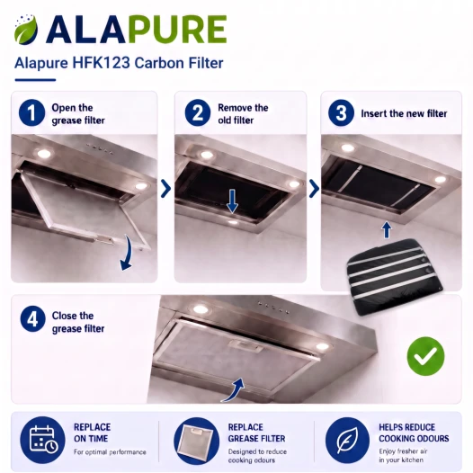 Alapure Kohlefilter passend für DeDietrich 71X0704 (2 Stück)