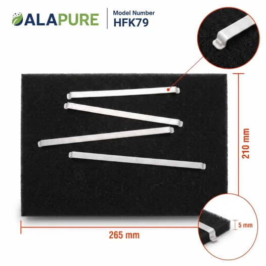 Alapure HFK79 Kohlefilter passend für Brandt Kohlefilter 74X1272