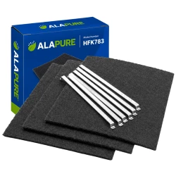 Alapure Aktivkohlefilter geeignet für Fagor 79X8361 / AK204AE1 (3 Stck.)