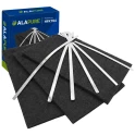 Alapure Aktivkohlefilter geeignet für Brandt AS0062460 (3 Stück)